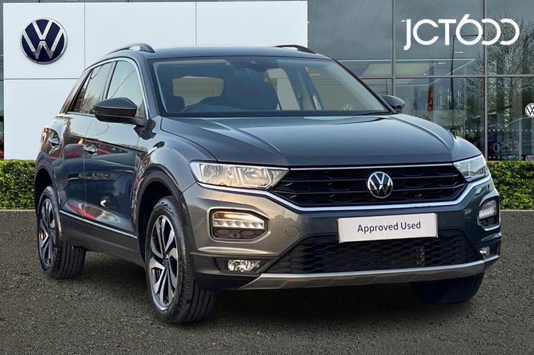 Used 2021 VOLKSWAGEN T-Roc Active 1.0 TSI 110PS 6-speed Manual Indium Grey at JCT600