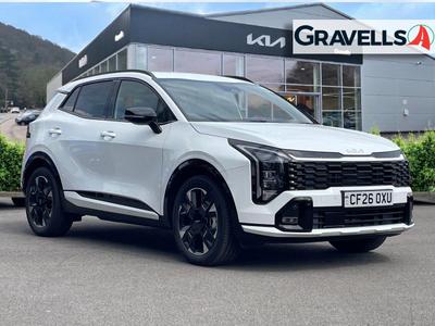 Used 2026 Kia SPORTAGE 1.6 h T-GDi GT-Line SUV 5dr Petrol Hybrid Auto Euro 6 (s/s) (235 bhp) fusion white at Gravells
