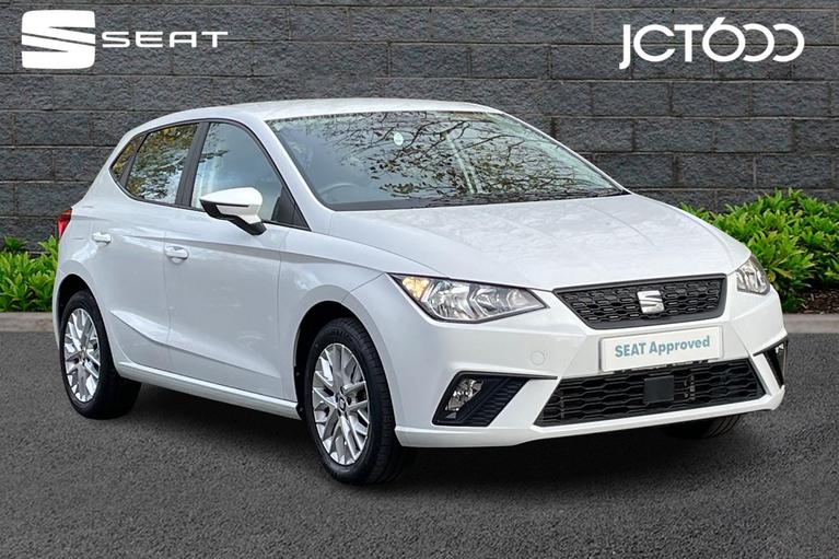 Used 2021 SEAT Ibiza 1.0 TSI SE Technology Hatchback 5dr Petrol Manual Euro 6 (s/s) GPF (95 ps) White at JCT600