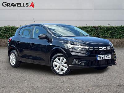 Used 2023 Dacia SANDERO 1.0 TCe Expression Hatchback 5dr Petrol Manual Euro 6 (s/s) (90 ps) Black at Gravells