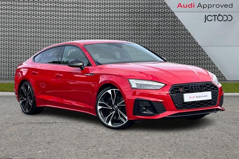 Used 2023 Audi S5 3.0 TDI V6 Black Edition Sportback 5dr Diesel Tiptronic quattro Euro 6 (s/s) (341 ps) Red at JCT600