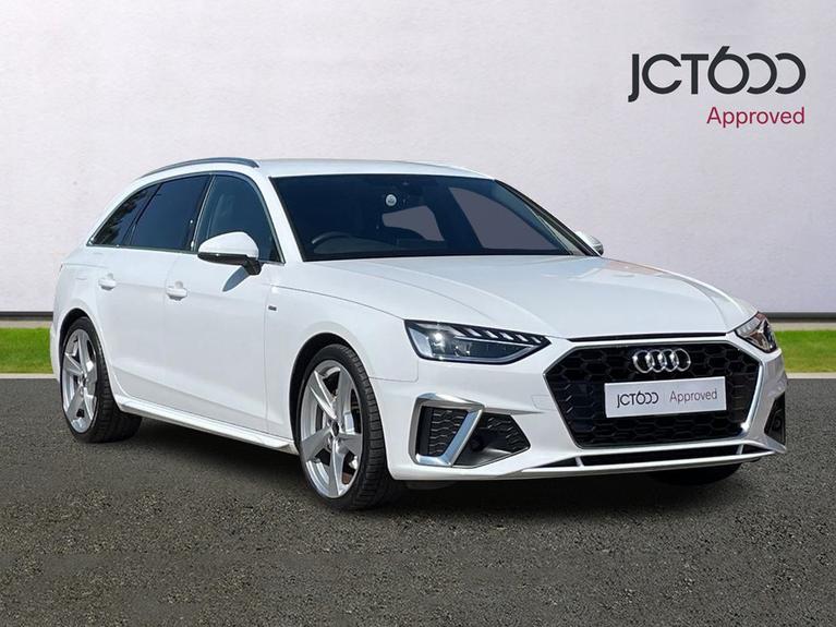 Used 2023 AUDI A4 Avant 2.0 TFSI 40 S line Estate 5dr Petrol S Tronic Euro 6 (s/s) (204 ps) White at JCT600