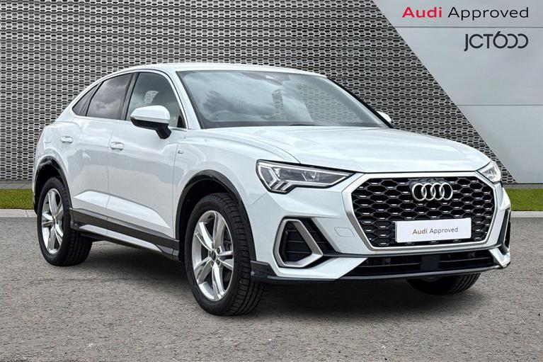 Used 2024 AUDI Q3 2.0 TDI 35 S line Sportback 5dr Diesel S Tronic Euro 6 (s/s) (150 ps) White at JCT600