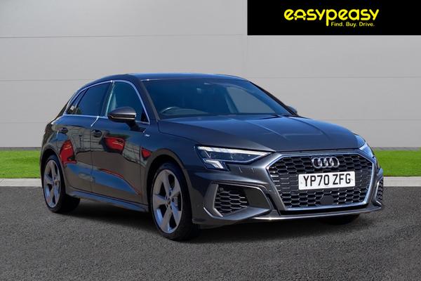 Used 2020 Audi A3 35 TFSI S Line 5dr Monsoon Grey at easypeasy