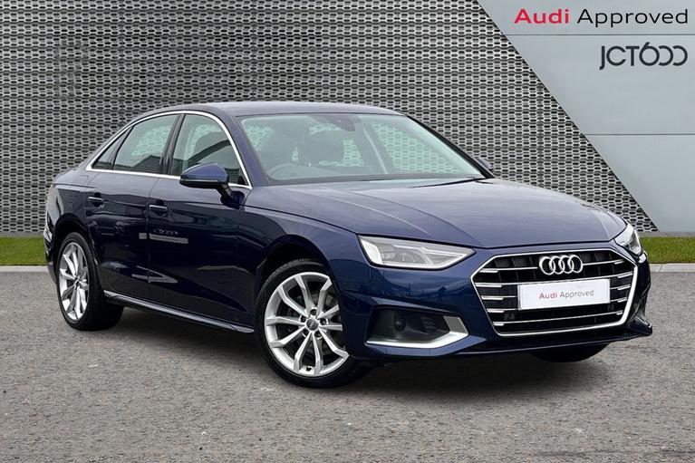 Used 2020 AUDI A4 2.0 TDI 35 Sport Saloon 4dr Diesel S Tronic Euro 6 (s/s) (163 ps) Blue at JCT600