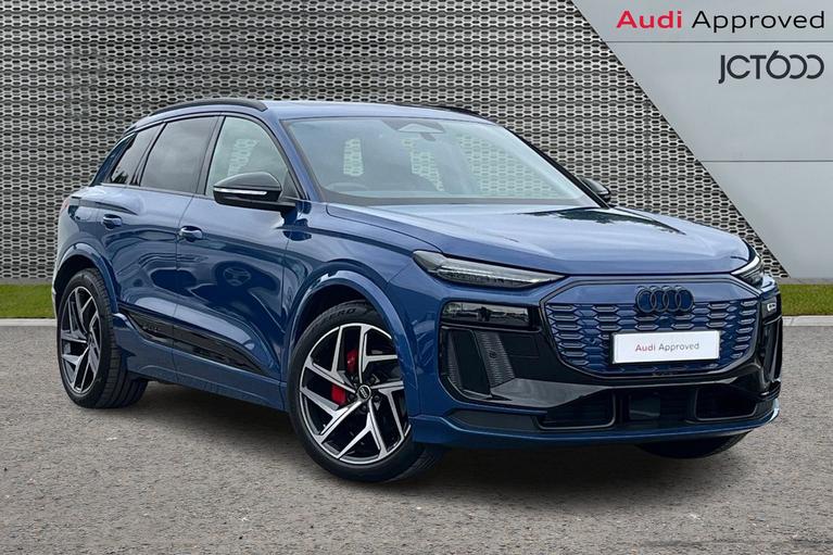 Used 2024 AUDI Q6 E-Tron 100kWh Launch Edition SUV 5dr Electric Auto quattro (388 ps) Blue at JCT600