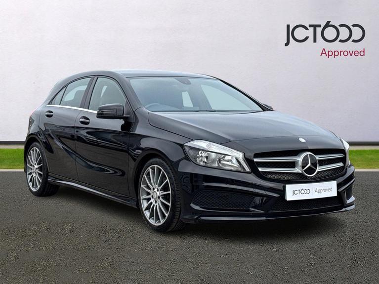 Used 2015 MERCEDES-BENZ A Class 1.5 A180 CDI AMG Sport Hatchback 5dr Diesel 7G-DCT Euro 6 (s/s) (109 ps) Black at JCT600