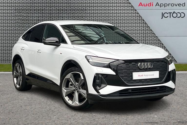 Used 2023 AUDI Q4 E-Tron 50 Black Edition Sportback 5dr Electric Auto quattro 82kWh (299 ps) White at JCT600