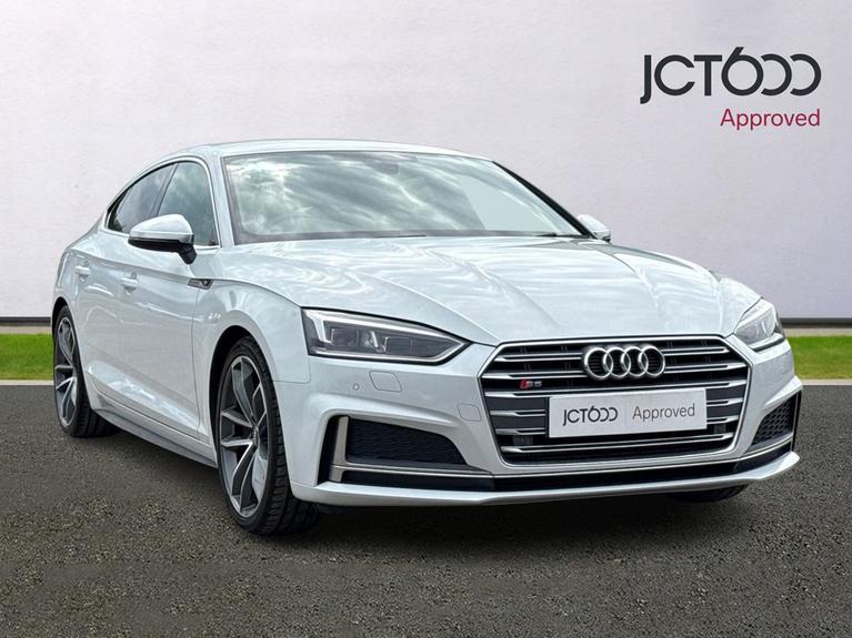 Used 2018 AUDI S5 3.0 TFSI V6 Sportback 5dr Petrol Tiptronic quattro Euro 6 (s/s) (354 ps) White at JCT600