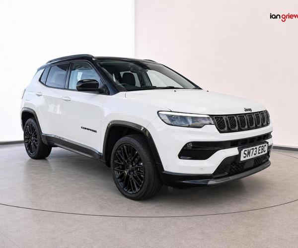 Used 2023 Jeep Compass 1.3 T4 GSE 4xe PHEV S Model 5dr Auto White With A Black Roof
