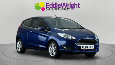 Used 2014 FORD Fiesta 1.25 82 Bhp ZETEC (NQ) Blue at Eddie Wright Car Supermarket