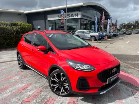 Used 2023 Ford Fiesta 1.0T EcoBoost MHEV Active X Edition Hatchback 5dr Petrol Manual Euro 6 (s/s) (125 ps) Red at West End Motors Bodmin
