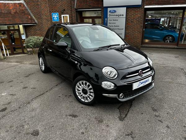 Used 2023 Fiat 500 1.0 MHEV Dolcevita Hatchback 3dr Petrol Manual Euro 6 (s/s) (70 bhp) Black at Dinnages