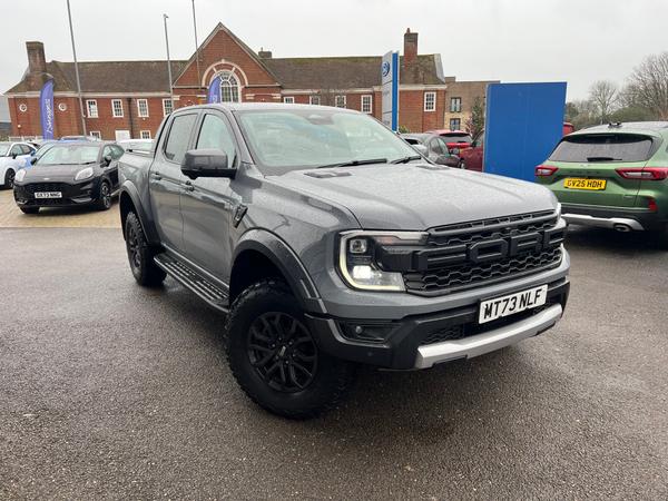 Used 2023 Ford Ranger 2.0 EcoBlue Raptor Pickup Double Cab 4dr Diesel Auto 4WD Euro 6 (s/s) (210 ps) Conquer Grey at Dinnages