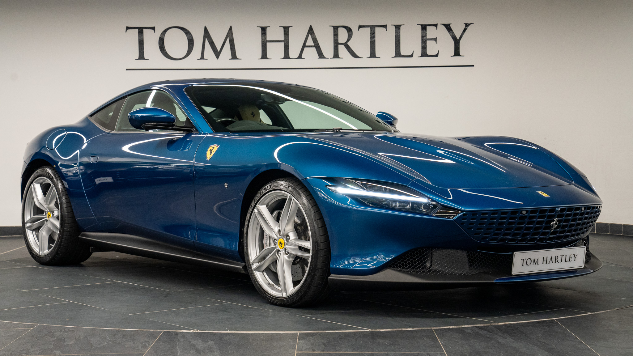 Used 2021 Ferrari Roma V8 £149,950 9,000 miles Blu Abu Dhabi | Tom Hartley