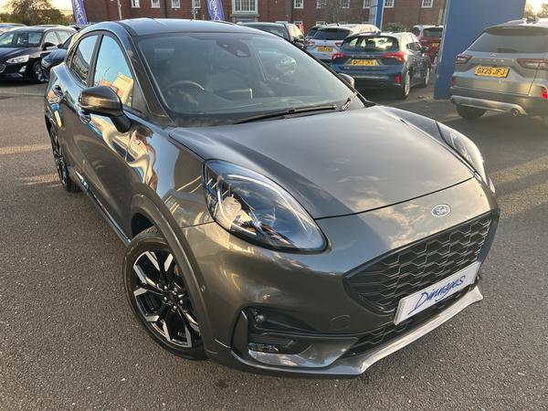 Used 2023 Ford Puma 1.0T EcoBoost MHEV ST-Line X SUV 5dr Petrol Hybrid Manual Euro 6 (s/s) (125 ps) Grey at Dinnages