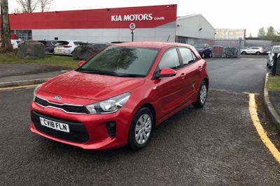 Used 2018 Kia RIO 1.25 1 Hatchback 5dr Petrol Manual Euro 6 (s/s) (83 bhp) Red at Gravells