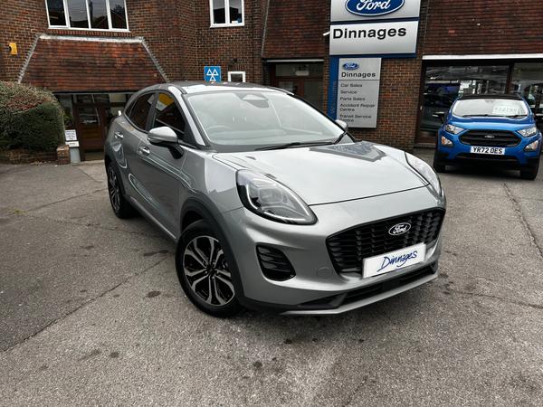 Used 2025 Ford Puma 1.0T EcoBoost MHEV Titanium SUV 5dr Petrol Hybrid DCT Euro 6 (s/s) (125 ps) Silver at Dinnages