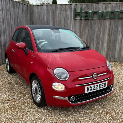 Used 2022 Fiat 500 1.0 MHEV Dolcevita Hatchback 3dr Petrol Manual Euro 6 (s/s) (70 bhp) at Harwoods Garage