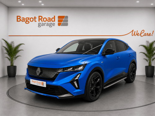 Used 2026 Renault Rafale E-Tech Atelier Alpine 300hp 4x4 PHEV Auto SUV Coupe Retail Price New: £43,871…..Now only £37,995…Saving of £5,876! Summit Blue Matte Paint & Diamond Black Roof at Bagot Road