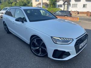 Used 2022 Audi A4 Avant 2.0 TDI 35 Black Edition Estate 5dr Diesel S Tronic Euro 6 (s/s) (163 ps) Glacier white at MJ Warner