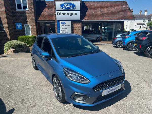 Used 2020 Ford Fiesta 1.5T EcoBoost ST-3 Hatchback 5dr Petrol Manual Euro 6 (s/s) (200 ps) Performance Blue at Dinnages