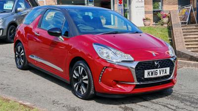 Used 2016 DS AUTOMOBILES DS 3 1.2 PureTech Chic Hatchback 3dr Petrol Manual Euro 6 **A LOCALLY OWNED CAR, RECENTLY PART EX'D INTO US FOR A LARGER CAR. LOW MILEAGE, £20 ROAD TAX** at Motorhouse Coleford