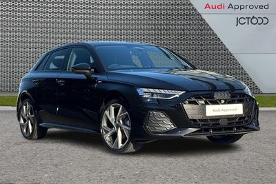 2026 Audi A3 1.5 TFSI Black Edition Sportback 5dr Petrol S Tronic Euro 6 (s/s) (150 ps) at JCT600