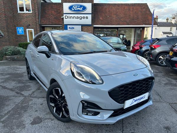 Used 2024 Ford Puma 1.0T EcoBoost MHEV ST-Line X SUV 5dr Petrol Hybrid Manual Euro 6 (s/s) (125 ps) Grey Matter at Dinnages