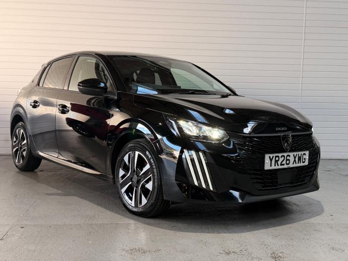 Used 2026 Peugeot 208 1.2 Allure Hatchback 5dr Petrol Hybrid e-DSC6 Euro 6 (s/s) (110 ps) Black at Gravells