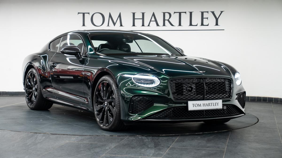Used 2026 Bentley Continental GT V8 High-Performance Dark Sapphire Metallic (Green Vinyl Wrap) at Tom Hartley