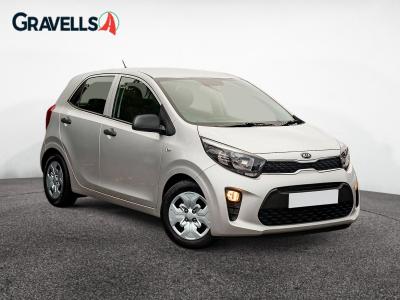 Used 2023 Kia PICANTO 1.0 DPi 1 Hatchback 5dr Petrol Manual Euro 6 (s/s) (66 bhp) silver frost at Gravells