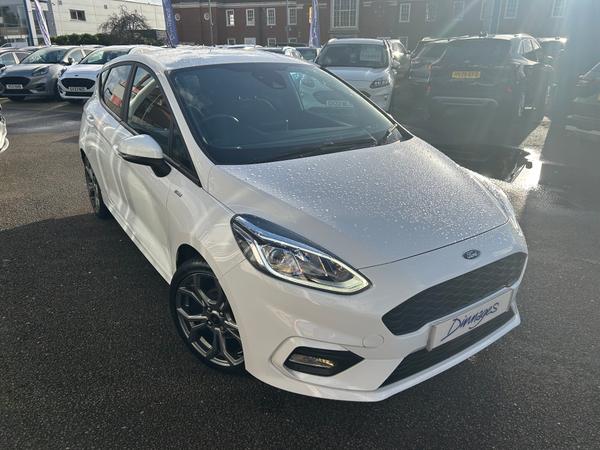 Used 2020 Ford Fiesta 1.0T EcoBoost ST-Line Edition Hatchback 5dr Petrol Manual Euro 6 (s/s) (125 ps) Frozen White at Dinnages