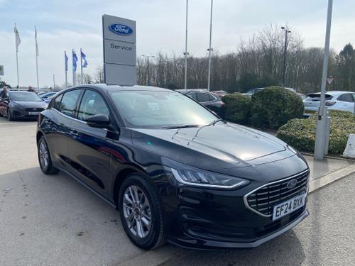 Used 2024 Ford Focus 1.0 MHEV TITANIUM 125PS MILD HYBRID LOW MILEAGE Agate Black at Lawtons of Tadcaster