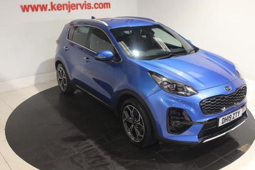 Used 2019 Kia Sportage 1.6 T-GDi GT-Line SUV 5dr Petrol Manual Euro 6 (s/s) (174 bhp) Blue at Ken Jervis