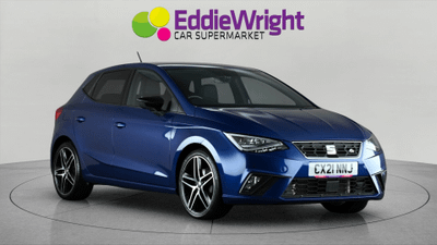 Used 2021 SEAT Ibiza 1.0 TSI 110 Bhp FR SPORT (NQ) Blue at Eddie Wright Car Supermarket
