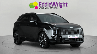 Used 2025 KIA Sportage 1.6h T-GDI 235 Bhp GT-LINE SUV (VQ) Black at Eddie Wright Car Supermarket