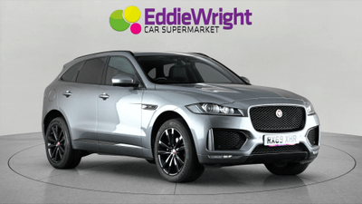 Used 2019 JAGUAR F-Pace 2.0 D180 CHEQUERED FLAG (NQ) Grey at Eddie Wright Car Supermarket