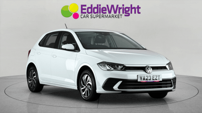 Used 2023 VOLKSWAGEN Polo 1.0 TSI LIFE (VQ) White at Eddie Wright Car Supermarket