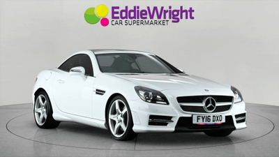 Used 2016 MERCEDES-BENZ Slk SLK250d 2.1 AMG SPORT CONVERTIBLE G-TRONIC (NQ) White at Eddie Wright Car Supermarket