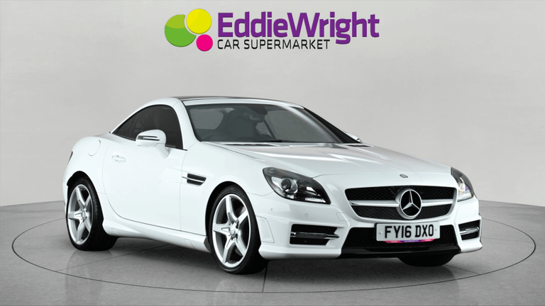 Used 2016 Mercedes-Benz Slk SLK250d 2.1 AMG SPORT CONVERTIBLE G-TRONIC (NQ) White at Eddie Wright Car Supermarket