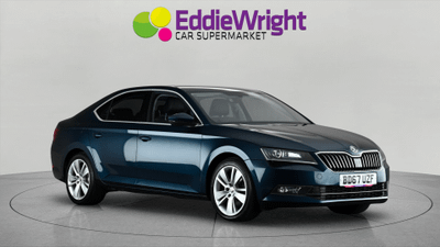Used 2017 ŠKODA Superb 2.0 TDI 150 Bhp SE L EXECUTIVE 4WD (NQ) Blue at Eddie Wright Car Supermarket