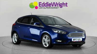 Used 2017 Ford Focus 1.0T EcoBoost 125 Bhp ZETEC EDITION (NQ) Blue at Eddie Wright Car Supermarket