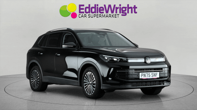 Used 2025 VOLKSWAGEN Tiguan 2.0 TDI 150 Bhp MATCH SUV DSG (NQ) Black at Eddie Wright Car Supermarket