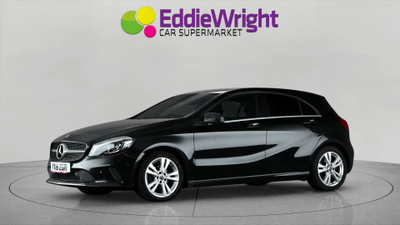 Used 2018 Mercedes-Benz A CLASS A180d 1.5 TD SPORT PREMIUM (NQ) Black at Eddie Wright Car Supermarket
