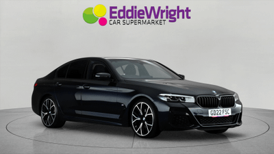 Used 2022 BMW 5 Series 520d 2.0 D MHT M SPORT X DRIVE (NQ) Black at Eddie Wright Car Supermarket