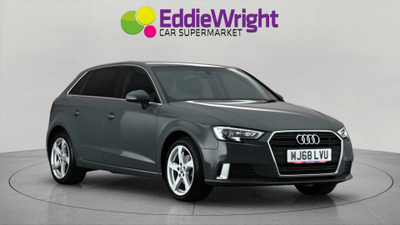 Used 2018 AUDI A3 1.5 TFSI CoD 35 150 Bhp SPORT SPORTBACK S TRONIC (NQ) Grey at Eddie Wright Car Supermarket