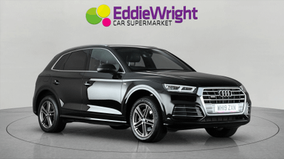 Used 2019 AUDI Q5 2.0 TFSI 45 245 Bhp S LINE QAUTTRO SUV S TRONIC (NQ) Black at Eddie Wright Car Supermarket