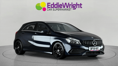 Used 2018 Mercedes-Benz A Class A160 1.6i 102 Bhp AMG LINE (NQ) Blue at Eddie Wright Car Supermarket