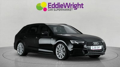 Used 2018 Audi A4 AVANT 2.0 TFSI 190 Bhp BLACK EDITION S TRONIC (NQ) Black at Eddie Wright Car Supermarket